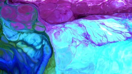Nice Ink Abstract Psychedelic Paint Liquid Motion Background Texture Video.