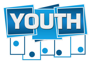 Youth Blue Squares Stripes Dots Bottom 