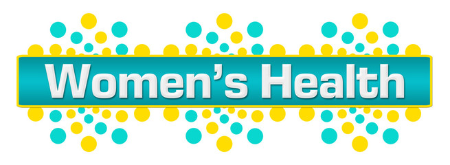 Womens Health Turquoise Yellow Circular Blue Bar 