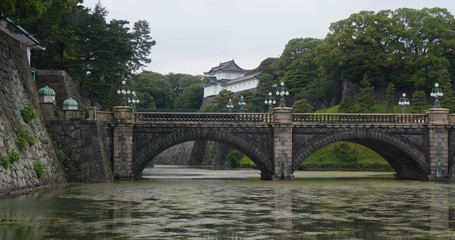 Fototapeta na wymiar Nijubashi in Tokyo Imperial Palace