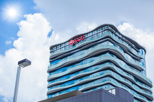 The Siam Cement Group (SCG) office building at Bang Sue SCG is the largest cement company in Thailand.7 October 2018, Bangkok, Thailand.