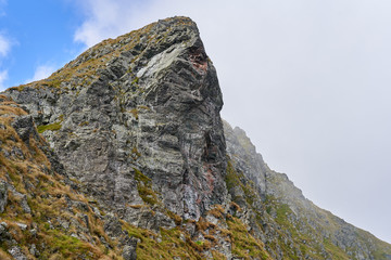 Mountain peaks in late summer