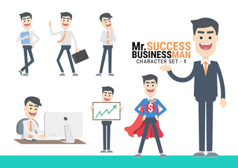 Mr.Success. The Businessman Character set - 1