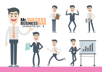Mr.Success. The Businessman Character set - 2