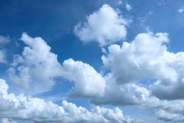 Naklejka na ściany i meble blue sky with cloud. seasonal