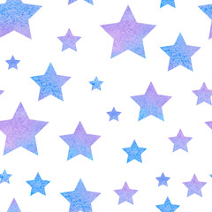 watercolor сute seamless pattern night sky for the textile fabric or wallpaper.