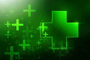 2D illustration medical structure background