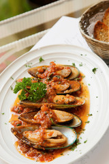 fried Mussel - thai food