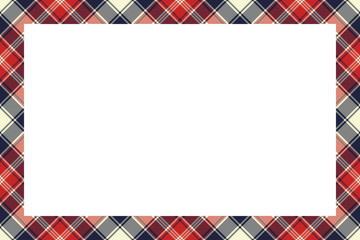 Rectangle borders and Frames vector. Border pattern geometric vintage frame design. Scottish tartan plaid fabric texture. Template for gift card, collage, scrapbook or photo album and portrait.