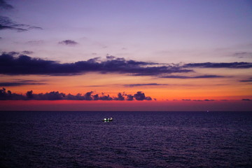 Naklejka premium 日本海の夕焼け