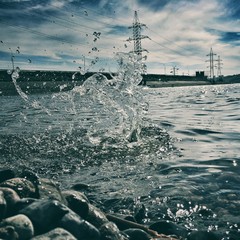 Obraz premium view of coast of sea