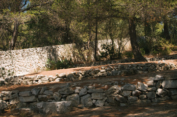 Fototapeta premium Roadtrip to Croatia, finally the sea, enjoying nice summer weather in Primosten
