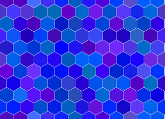 Honeycomb seamless background. Vector illustration for poster.