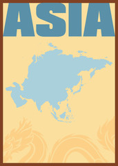 Cartel diseño background Asia