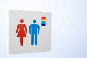 LGBTの方々に配慮した公衆トイレのマーク