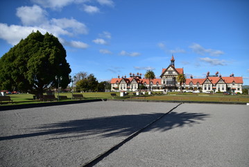 Fototapeta na wymiar Government House in Rotorua, North Island, New Zealand