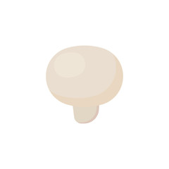 mushroom champignon isolated on white background. Vector illustration.
