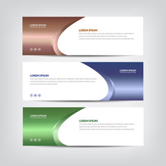 abstract modern banners