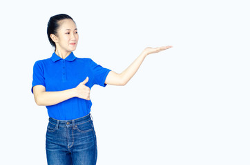 Concepts of women delivering items.