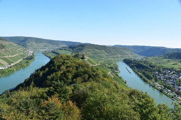 Moselschleife von oben