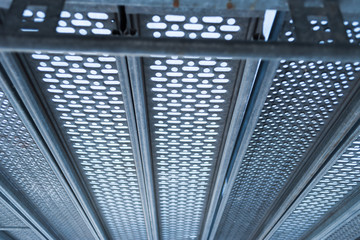 Scaffolding. Metal elements