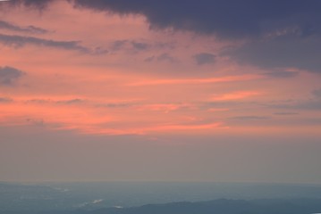 Golden light sprinkled at sunset.