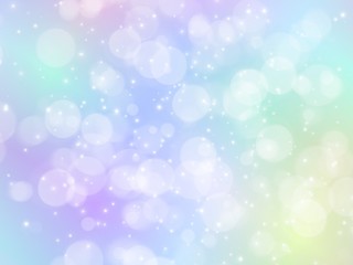 Abstract bokeh light effect background. Colorful gradient blurred and pastel colored. Picture for creative wallpaper or design art work.