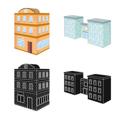 Vector illustration of construction and building icon. Collection of construction and estate vector icon for stock.