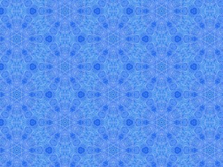 Blue seamless pattern background. Vintage decorative elements. Can be used in textiles, for book design, website background.