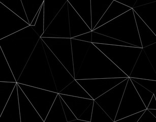 Black and white polygon pattern backdrops. Beautiful geometric gradient background. Templates for placards, reports, banners, flyers and presentations.