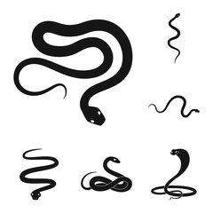 Fototapeta premium Isolated object of nature and medicine symbol. Set of nature and evil vector icon for stock.