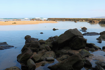 Waves and Spray on the Rock Platform Susan Gilmore Beach Newcastle Australia