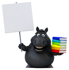 Fun horse - 3D Illustration