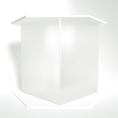 Elegant, beautiful abstract background with elements, studio, pedestal, minimalism. 3d illustration, 3d rendering.