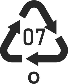 Other plastics 07 O Icon Symbol