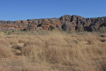 Landscape of Bungle Bungle Range landform in Kimberley Western Australia