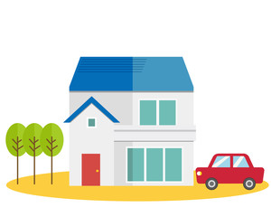 住宅 家 イラスト 一軒家 マイホーム 販売 手 お金 Architecture Wall Mural Architectu Nisi