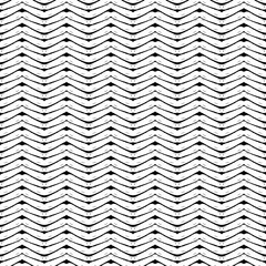 Seamless abstract pattern in vector. Vertical strips of graphic lines drawn with a brush. Black and white grunge background. Tire tracks