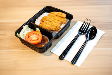 Fried rice with pork and very tasty   