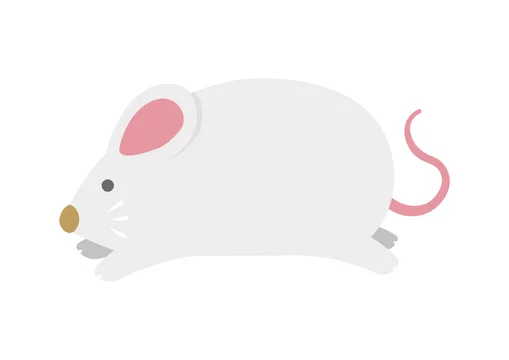 令和二年 子年 年賀状素材イラスト 走るネズミ Stock Vector Adobe Stock