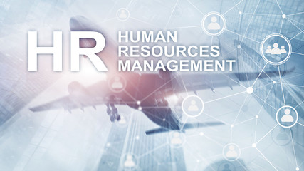 Human resource management. Team Building and recruitment concept