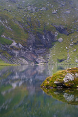 Glacial lake in the mountains
