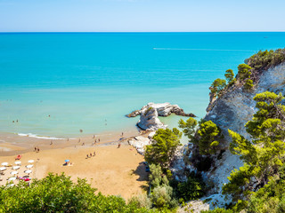 Vieste, puglia, Italy: Pizzomunno Beach (Castle Beach)