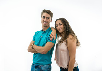 Fototapeta premium Friends with positive expressions
