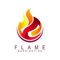 Fire logo ,Logo and Abstract web Icon and fire vector identity symbol. Modern logotype icon