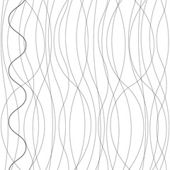 Wavy line pattern with one line difference, vector background.