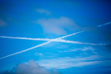 scottish cross in clouds