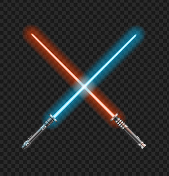 Realistic 3d Detailed Color Jedi Knights Cross. Vector