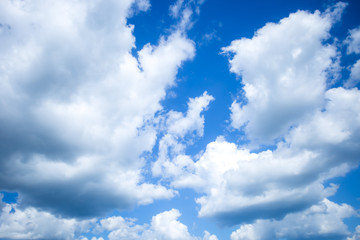 Obraz na płótnie Canvas blue sky background with clouds.