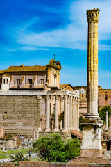 Roman forum in italy